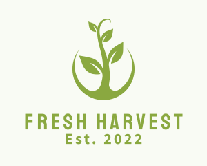 Eco Agriculture Plant logo design