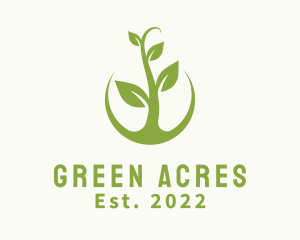 Eco Agriculture Plant logo design