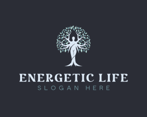 Environmental Tree Woman logo design