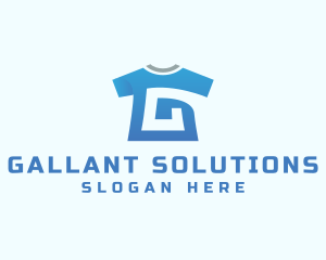 Blue Shirt Letter G logo design