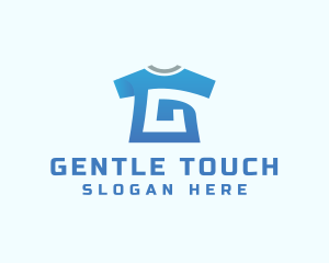 Blue Shirt Letter G logo design