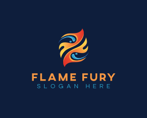 Fuel Fire Flame logo design