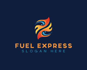 Fuel Fire Flame logo design