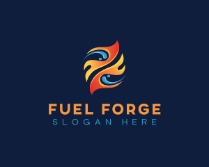 Fuel Fire Flame logo design