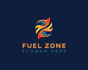 Fuel Fire Flame logo design