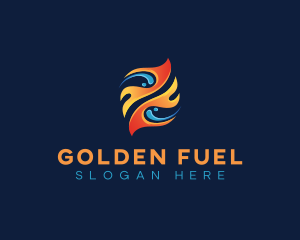 Fuel Fire Flame logo design