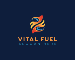 Fuel Fire Flame logo design