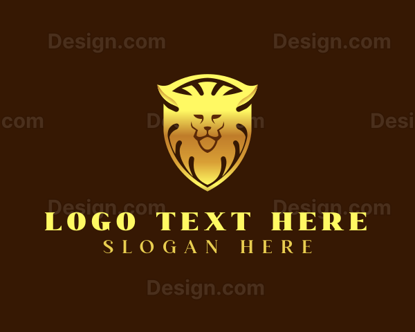 Premium Lion Shield Logo