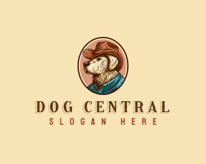 Western Cowboy Dog logo design