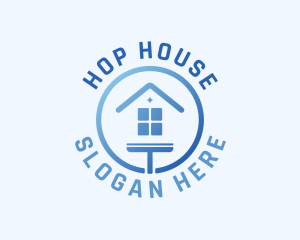 House Squilgee Cleaning logo design