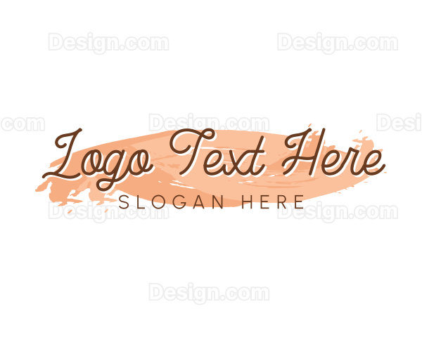 Makeup Artist Wordmark Logo