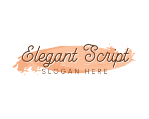 Makeup Artist Wordmark logo design