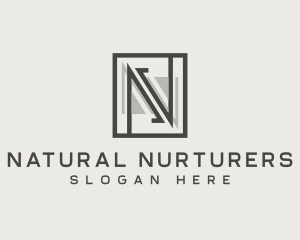 Industrial Builder Letter N logo design