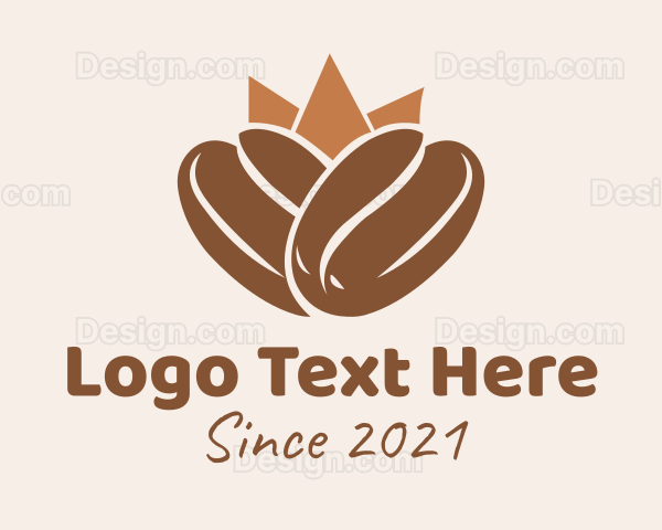 Royal Coffee Bean Logo