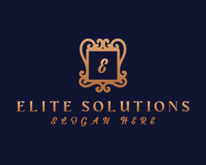 Elegant Ornamental Crest  logo design