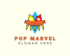 Retro Hot Dog Stand logo design