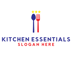 Utensil Star Cuisine logo design