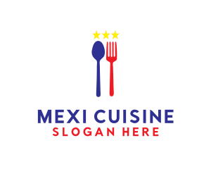 Utensil Star Cuisine logo design