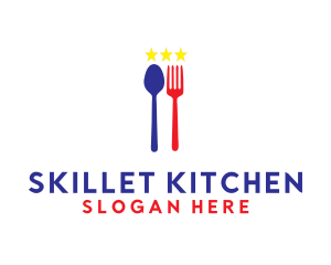 Utensil Star Cuisine logo design