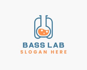 Flask Liquid Experiment  logo design