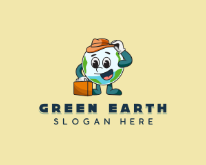 Planet Earth Luggage logo design