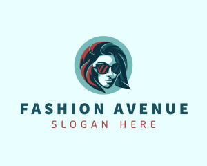 Woman Fashion Sunglasses logo design