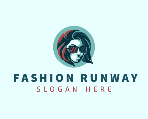 Woman Fashion Sunglasses logo design