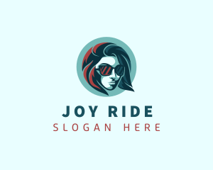 Woman Fashion Sunglasses logo design