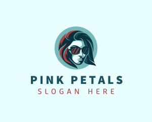 Woman Fashion Sunglasses logo design