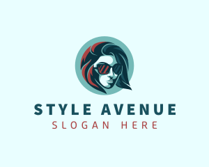 Woman Fashion Sunglasses logo design