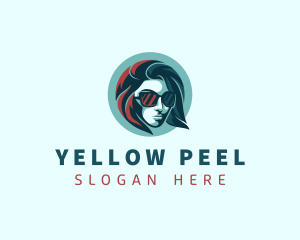 Woman Fashion Sunglasses logo design