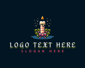 Candle Ribbon Holiday logo