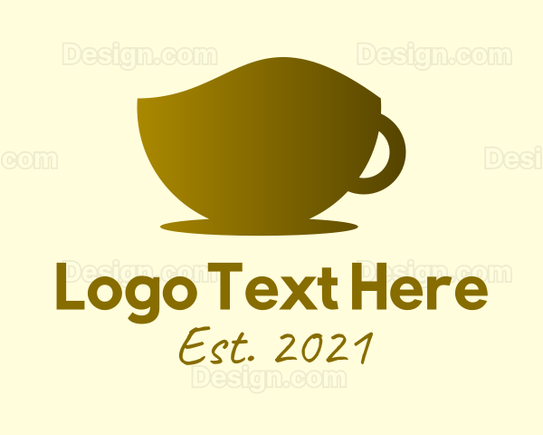 Bronze Coffee Cup Logo