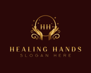 Elegant Wellness Hand logo design