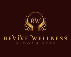 Elegant Wellness Hand logo design