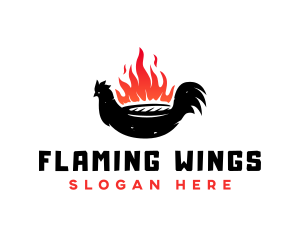 Grill Barbecue Chicken logo design