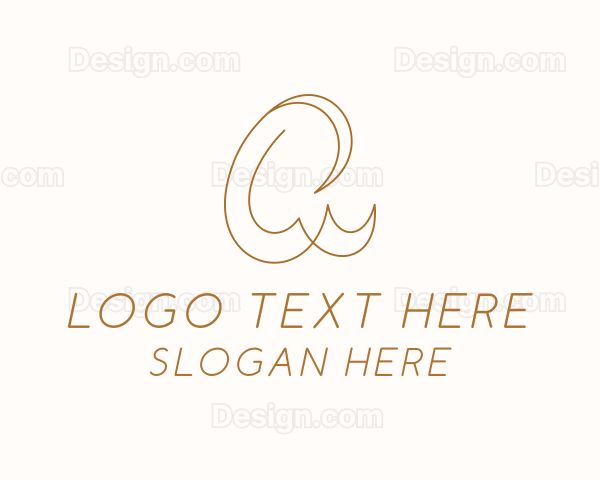 Business Calligraphy Letter Q Logo