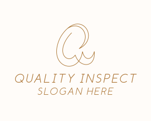 Business Calligraphy Letter Q logo design