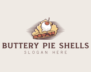 Cherry Pie Dessert logo design