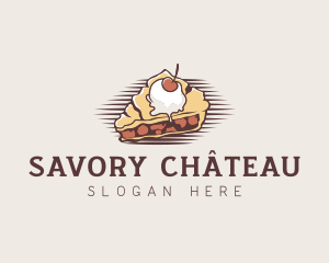 Cherry Pie Dessert logo design