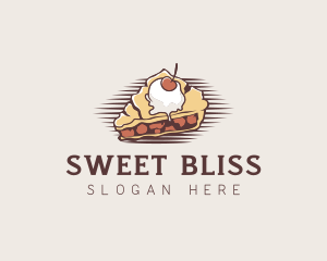 Cherry Pie Dessert logo design