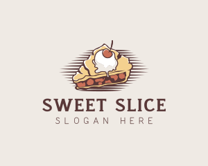 Cherry Pie Dessert logo design