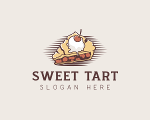 Cherry Pie Dessert logo design