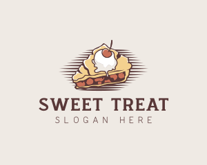 Cherry Pie Dessert logo design