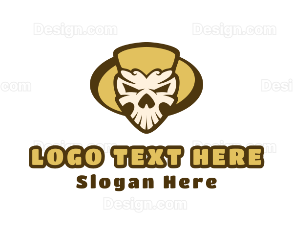 Mexican Skull Head Logo