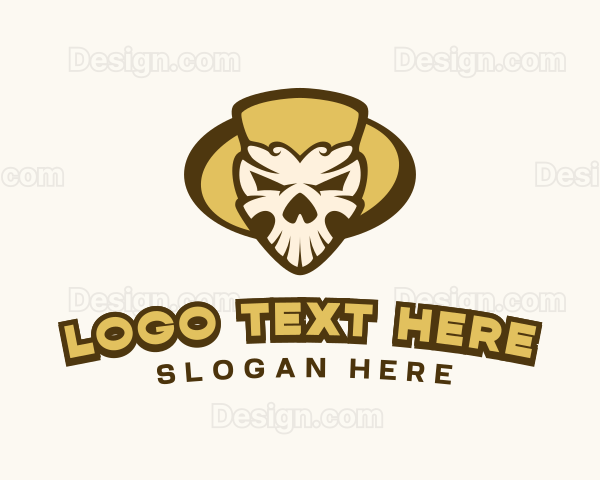 Scary Skull Head Logo