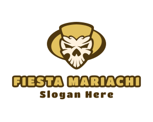 Mexican Skull Head logo