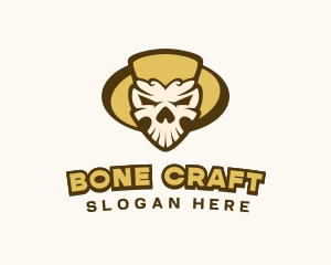 Scary Skull Head logo design