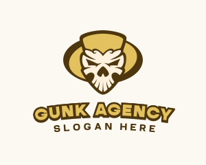 Scary Skull Head logo design