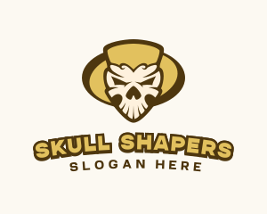 Scary Skull Head logo design